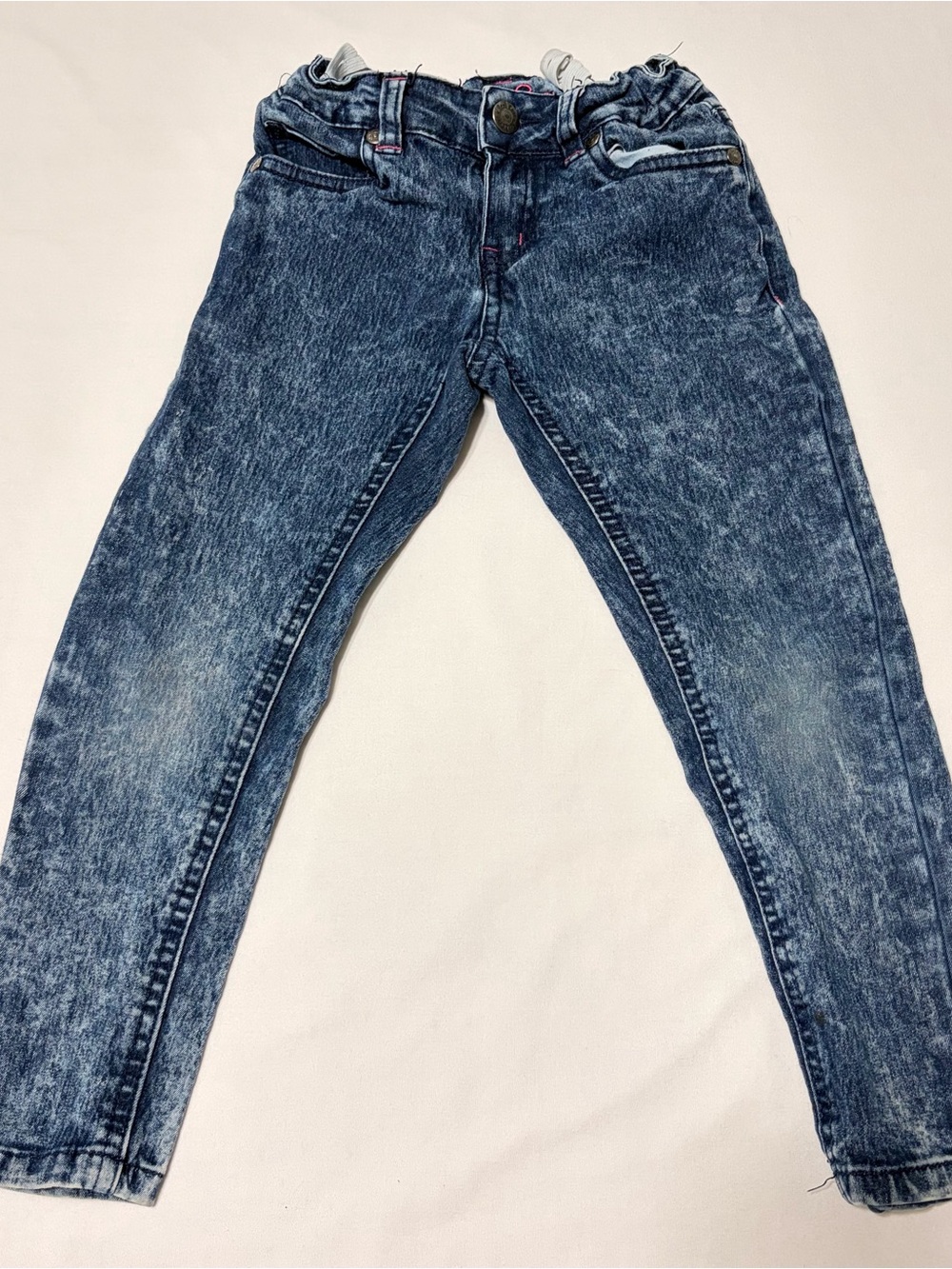 Real Love Girl’s Stonewashed Jeans Size 5 button and zip closure